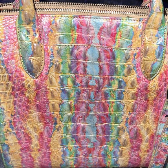 Brahmin Small Caroline Saltwater Taffy Melborne Satchel and Ady Wallet - Picture 5 of 7